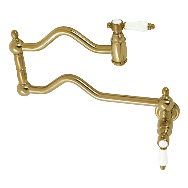 KS2107BPL Bel Air Wall Mount Pot Filler, Brushed Brass